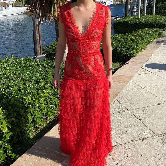 Bronx and Banco Lolita maxi/gown in red size US XS/2 MAKE ME A REASONABLE OFFER! - Picture 9 of 16